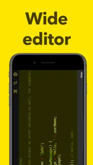 javascript editor iphone screenshot 1