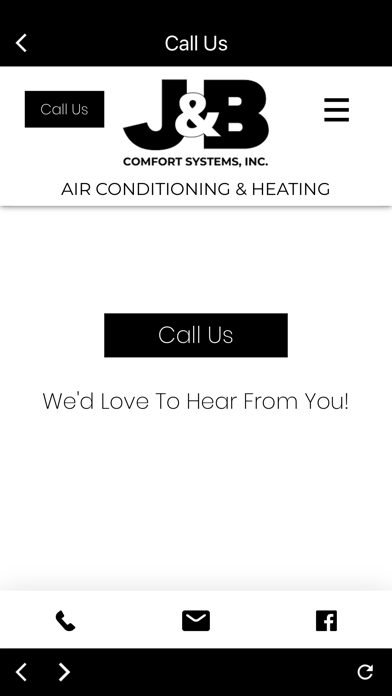 JB Comfort Systems App Screenshot