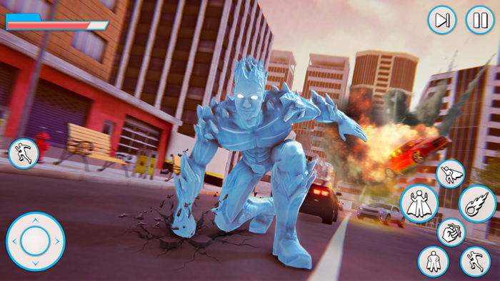Ice Superhero Crime City Games