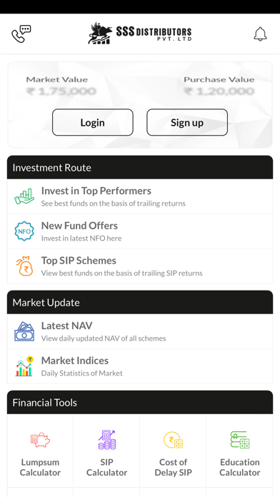 Sinha Investments Screenshot