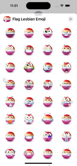 Game screenshot Lesbian Flag Emoji apk