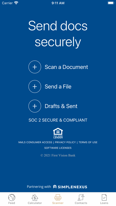 First Vision Mortgage Screenshot