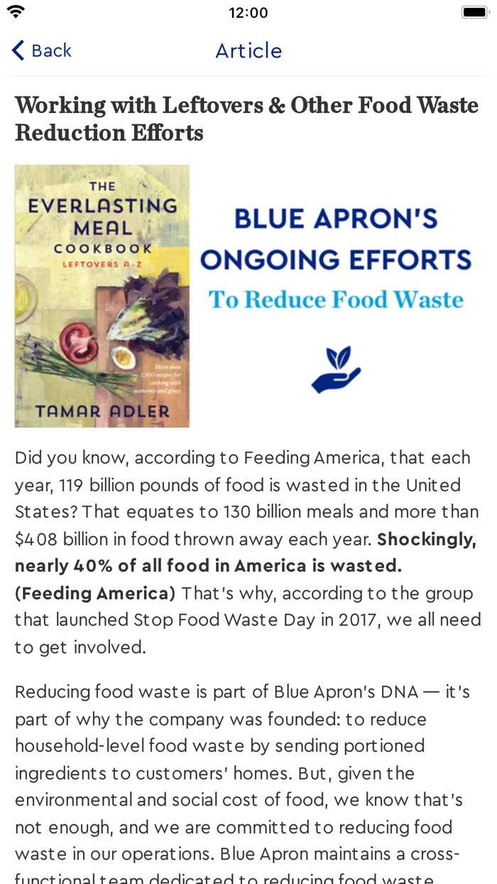The Grapevine for Blue Apron