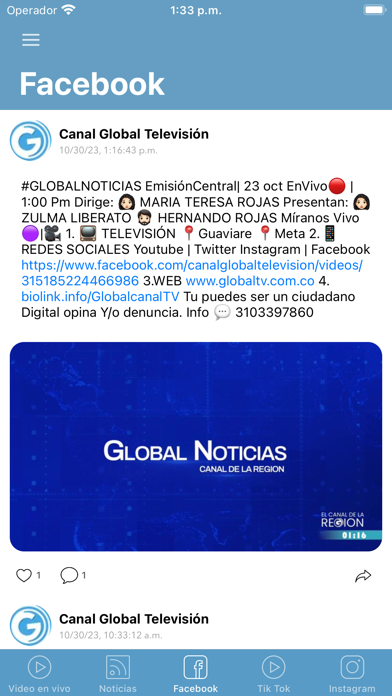 Global Televisión Screenshot