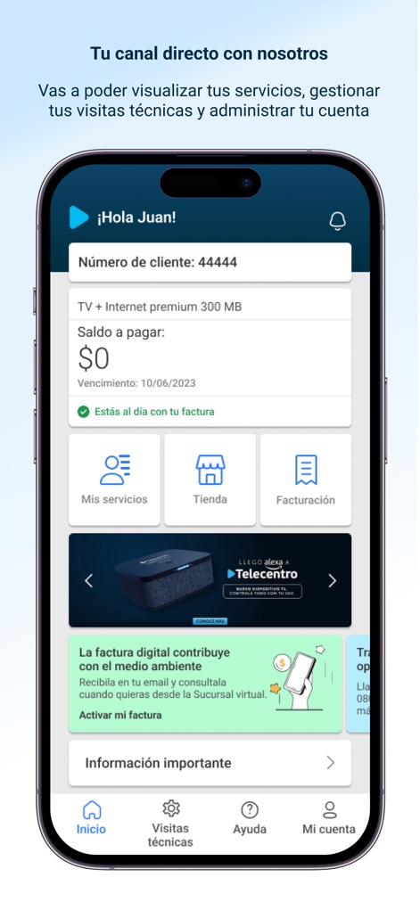 Telecentro Sucursal Virtual - telecentro-sucursal-virtual-home-screen