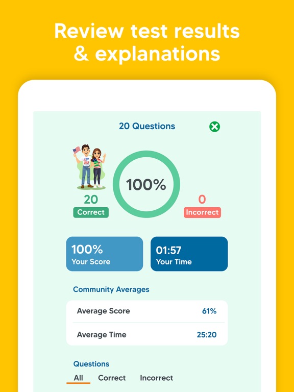 US Citizenship Test 2025 Pass iPad screenshot 3 - Education app