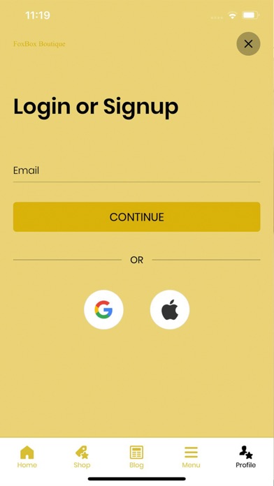 FoxBoxBoutique.com Screenshot