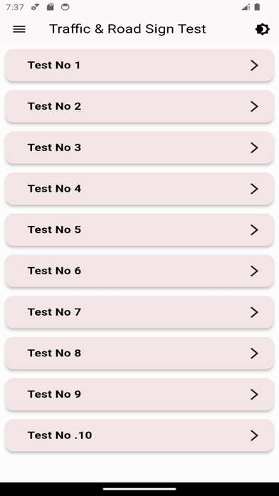 Traffic Sign USA Test Screenshot