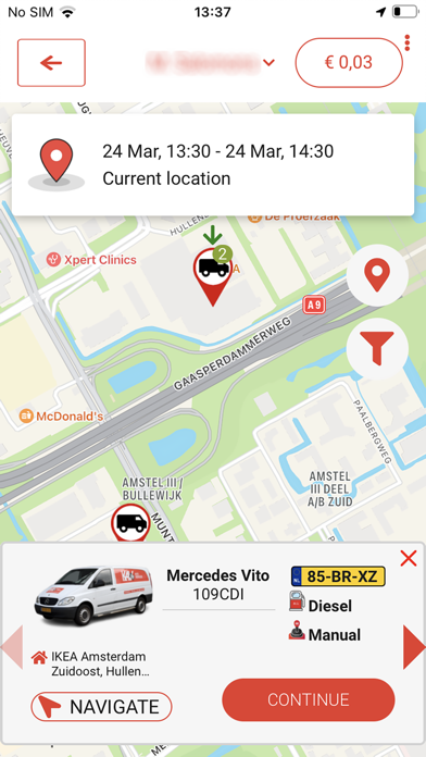 KAV2GO - Bestelbusverhuur Screenshot