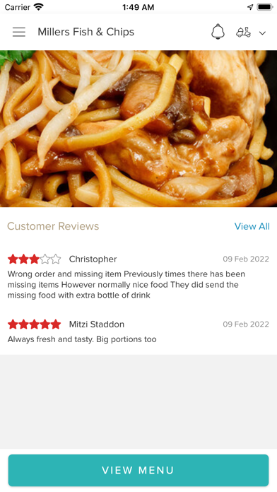 Millers Fish & Chips Screenshot