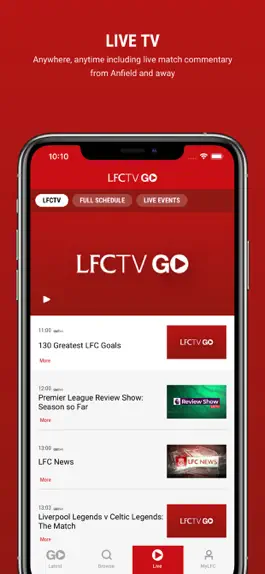 Game screenshot LFCTV GO Official App hack