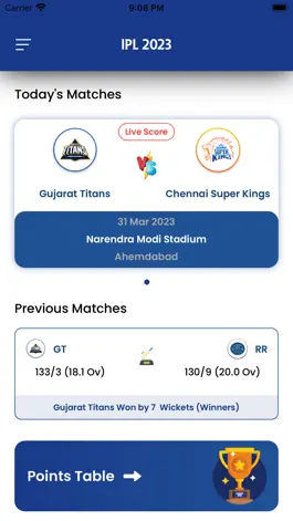 Game screenshot IPL 2023 Live Score Schedule apk
