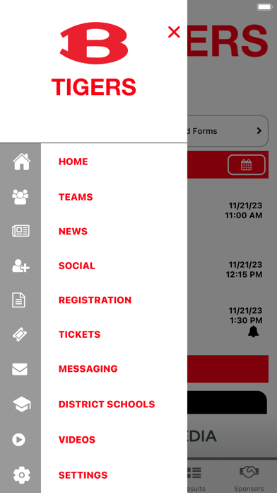 Belton ISD Athletics Screenshot