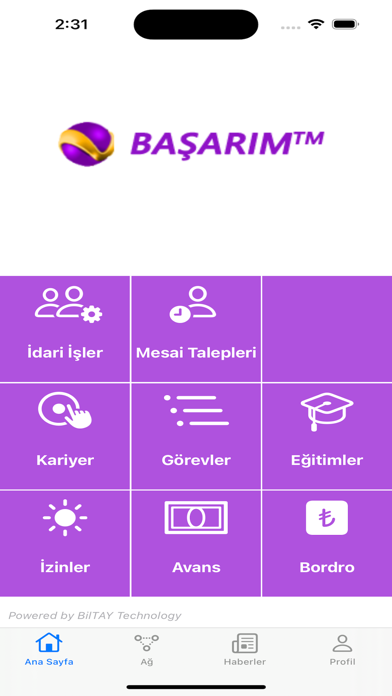 BilTAY Technology Başarım Screenshot
