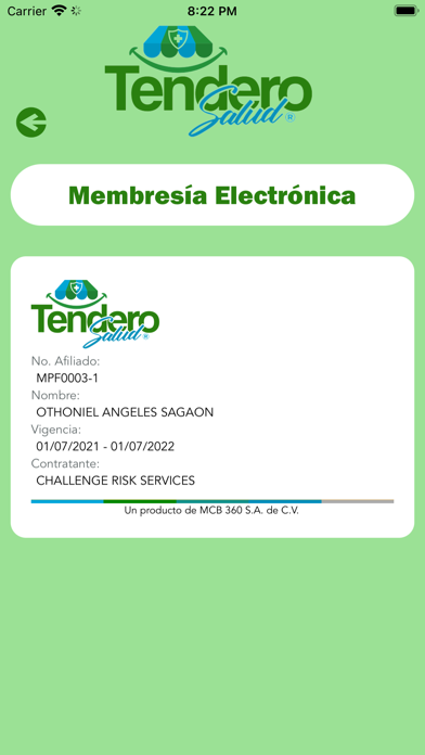 Tendero Salud Screenshot