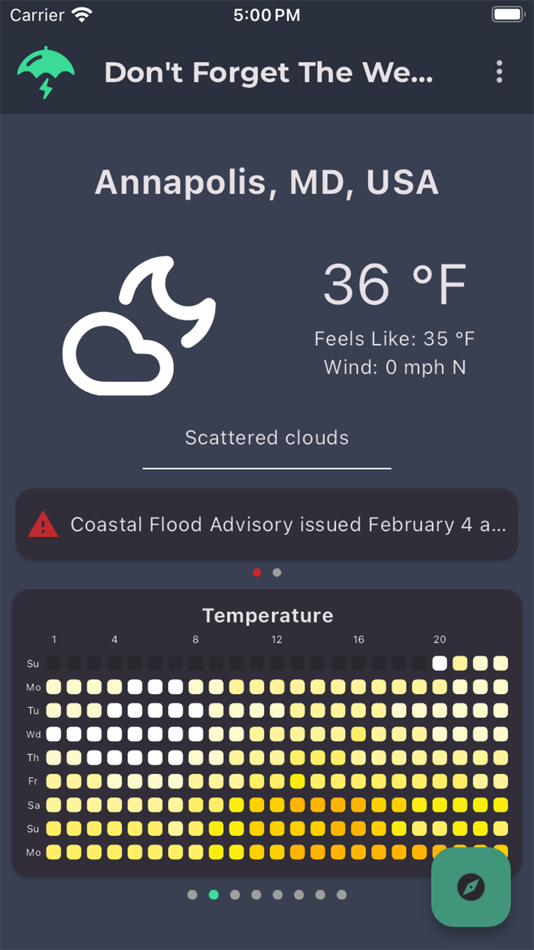 #2. Dont Forget The Weather (iOS) 由: Michael Jones