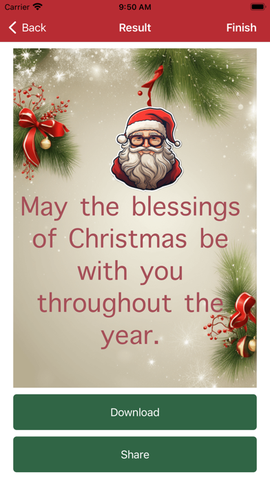 Christmas and New Year Cards Screenshot