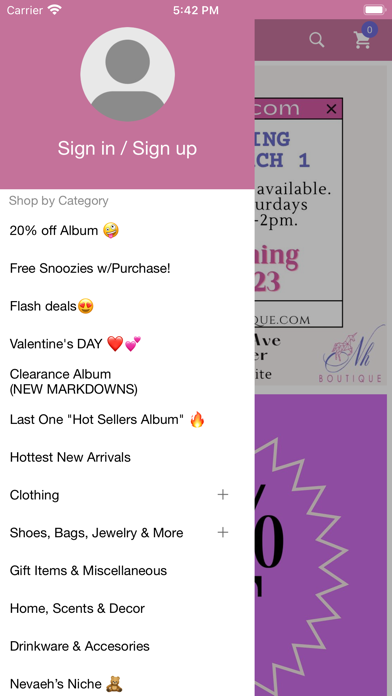 NH Boutique Screenshot