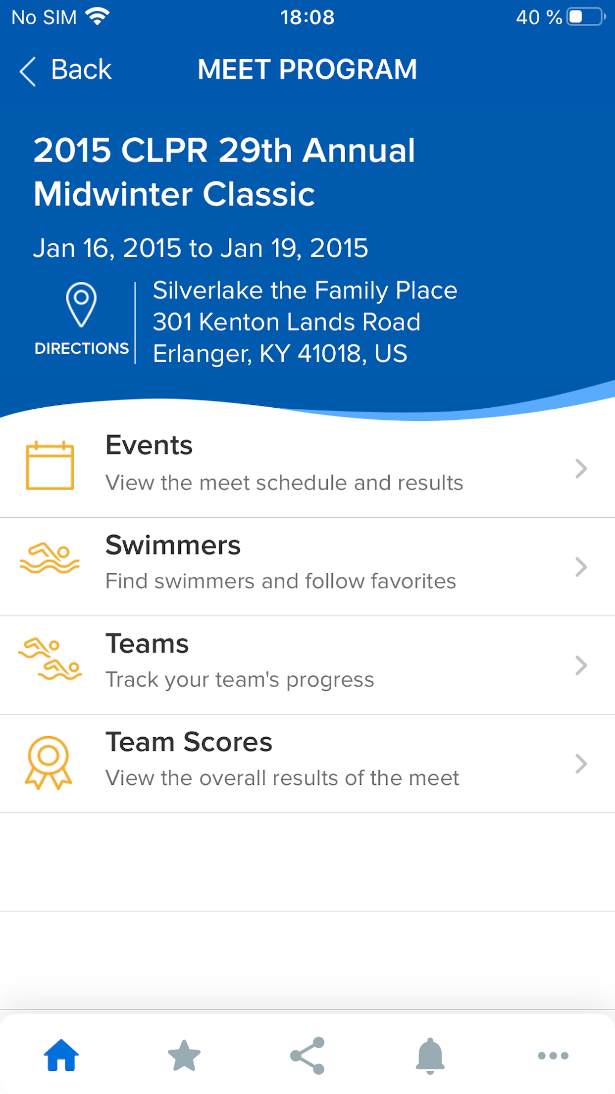Meet Mobile: Swim screenshot 2