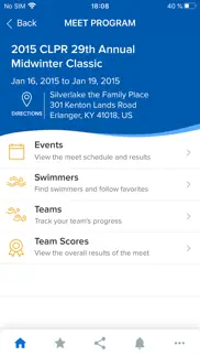 meet mobile: swim iphone screenshot 2
