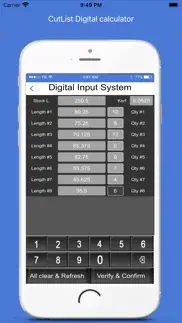 cutlist digital calculator iphone screenshot 4