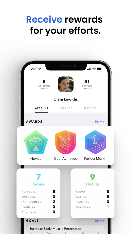 #4. Plime: Goal Setting & Tracker (iOS) By: Nadezhda Kornienko