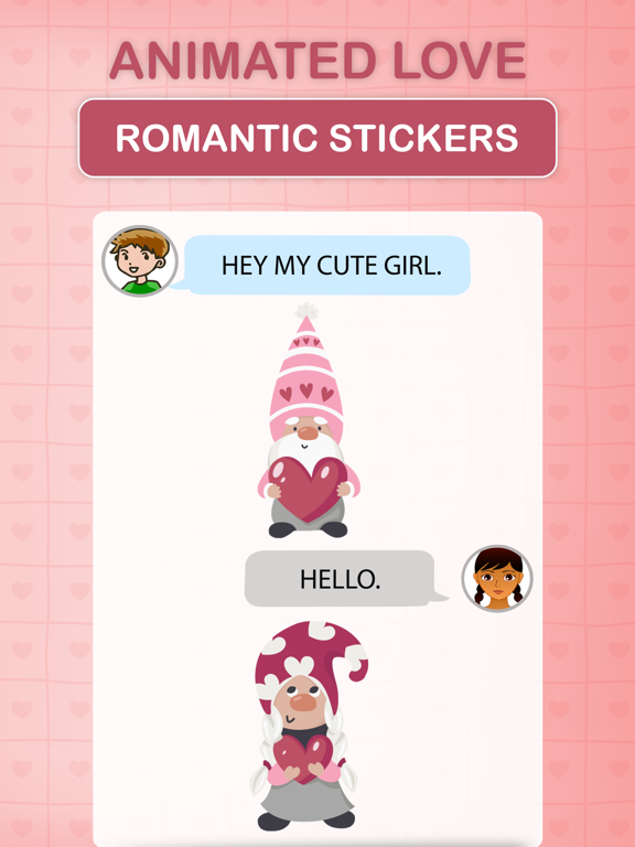 Screenshot #5 pour Animated Love Romantic Sticker