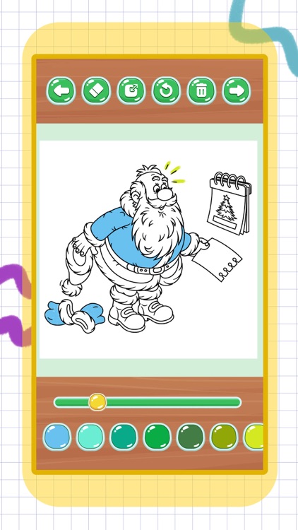 Santa coloring pages