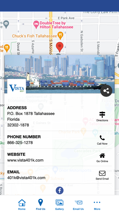 Vista 401(k) Screenshot