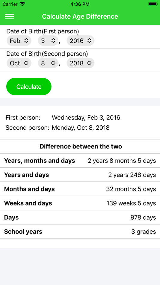 #6. Age Calculator Simple (iOS) 由: Kouji Yamauchi