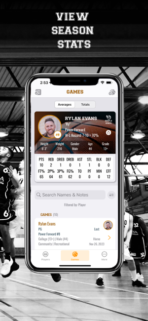 Basketball Simple Stats Keeper-skjermbilde