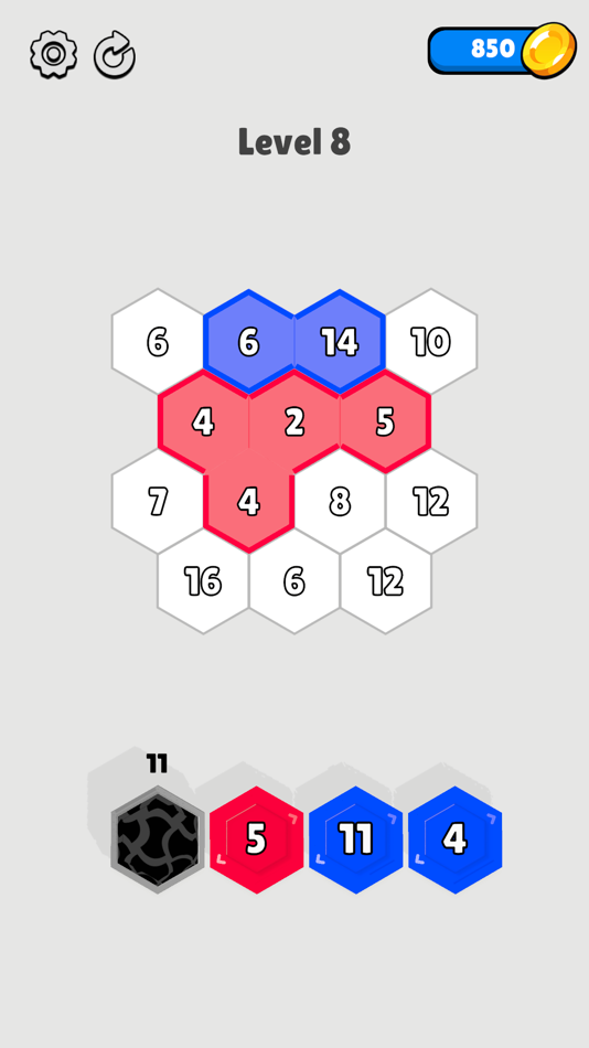 #2. Hexa Fill! (iOS) 由: Muhammed Selim TOKER