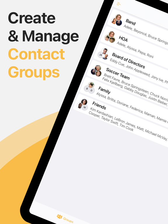 Screenshot #4 pour Contact Groups - Text & Email