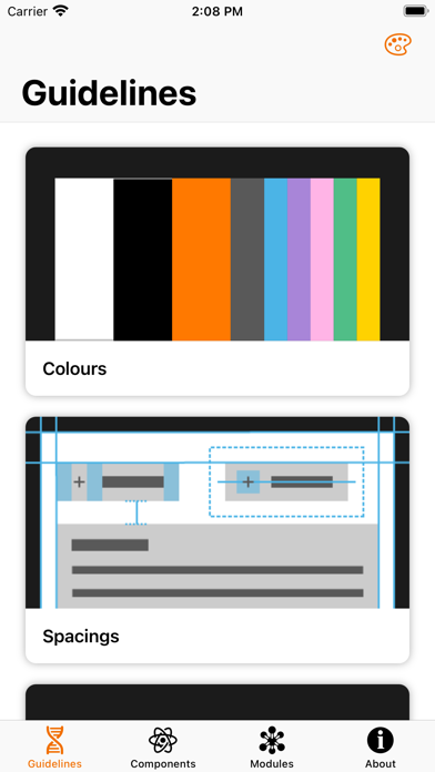 Screenshot 1 of Orange Design System App