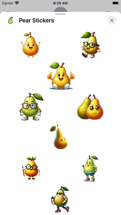 Screenshot #1 pour Pear Stickers