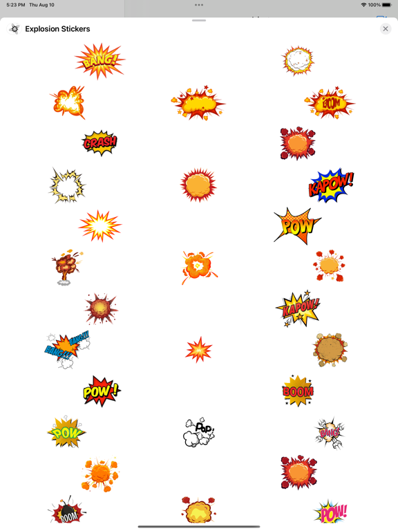 Screenshot #4 pour Explosion Stickers
