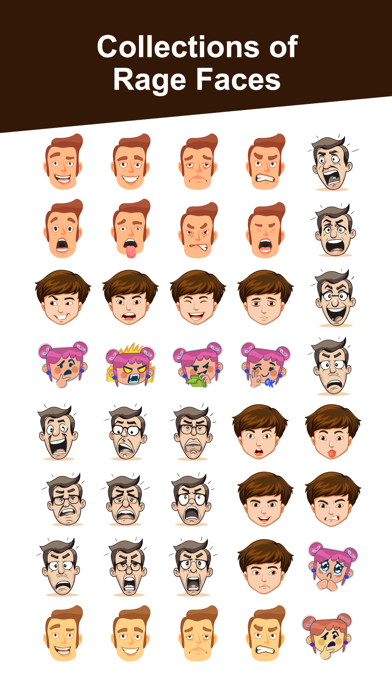 Rage Faces Stickers Pack Screenshot