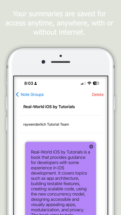 Synopic Screenshot