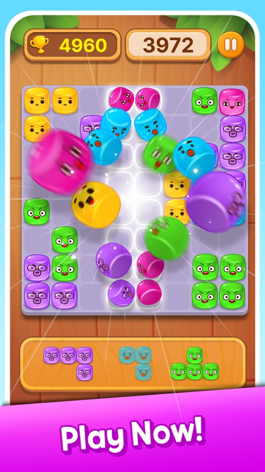 #8. Jelly Block Puzzle: Funny Face (iOS) By: BUZZ POWDER INC.