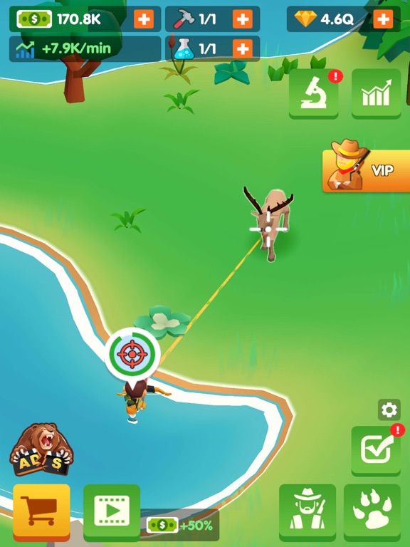 Hunting Club Tycoon iPad screenshot 2 - Games app