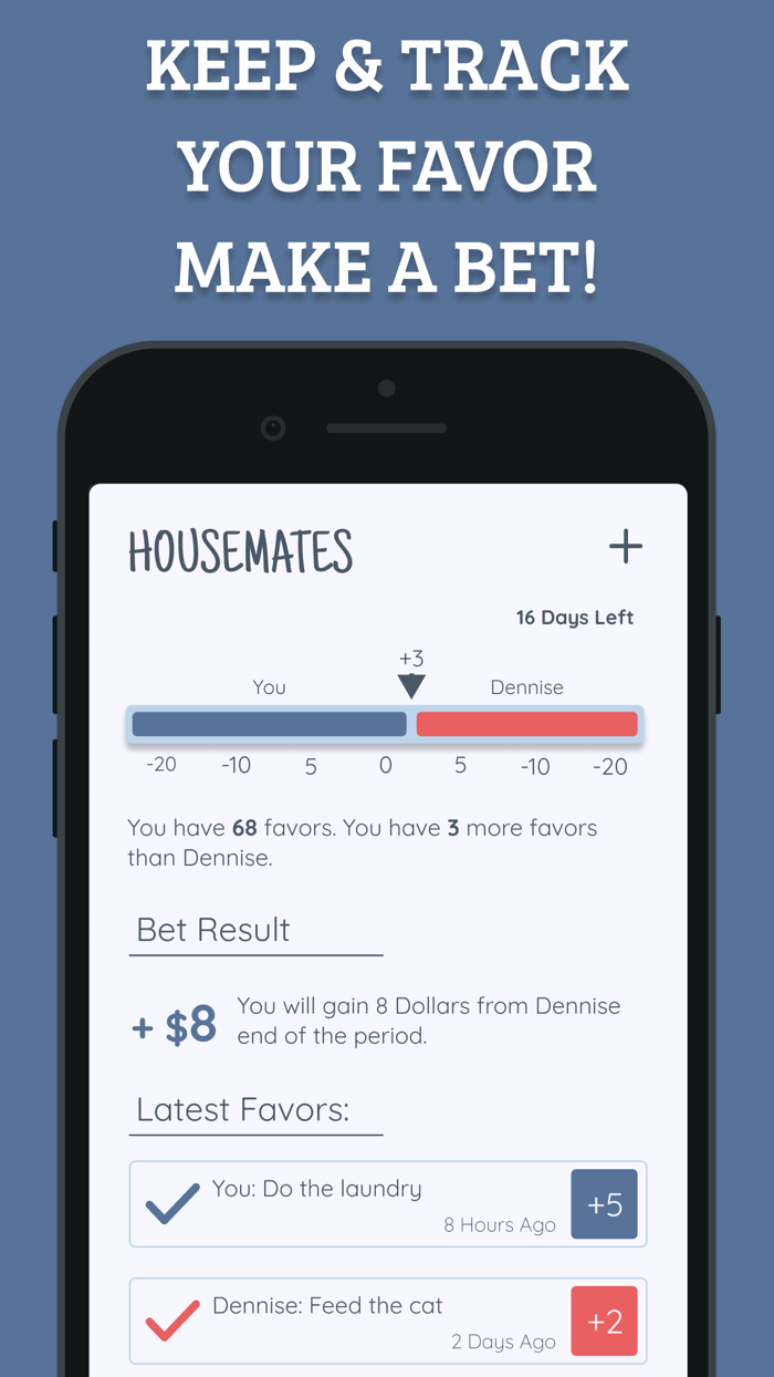 Favor App Keep and Track Chores