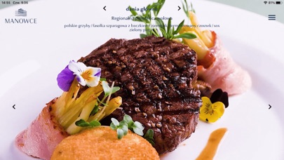 Manowce Restaurant Menu Screenshot