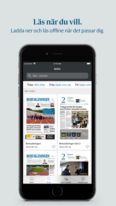 Bohusläningen e-tidning Screenshot