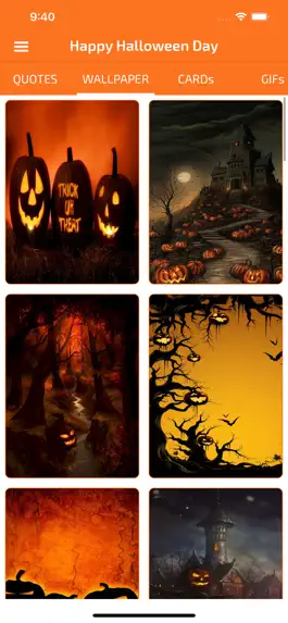 Game screenshot Halloween Cards & Wallpaper mod apk