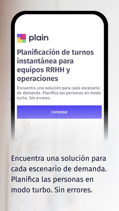 Plain: Planificación de Turnos Screenshot