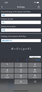 Thermodynamics Calculator screenshot #3 for iPhone