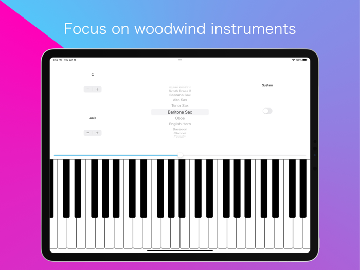 Simple WoodWind Keyboard