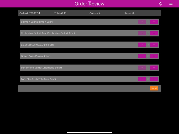 Snappy Order From Table screenshot-5