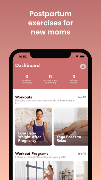 Fit Mom - Postnatal Workouts Screenshot