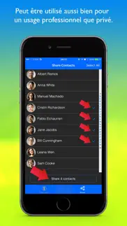 easy share contacts pro iPhone Captures Décran 3